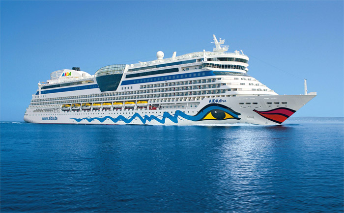 Die AIDAdiva bietet bis zu 2.500 Passagieren Platz. &copy; AIDA Cruises