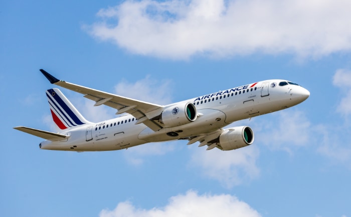 Der A220 wird in Kanada hergestellt. &copy; Air France