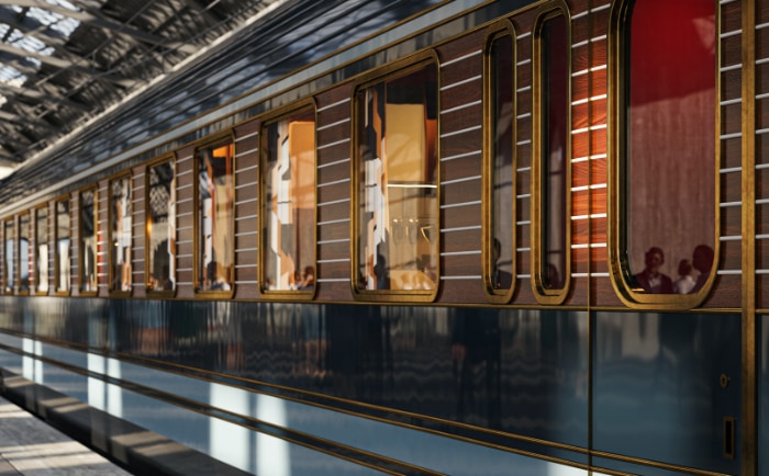 Der neue Orient Express soll in insgesamt 14 Regionen unterwegs sein. © Dimorestudio Der neue Orient Express soll in insgesamt 14 Regionen unterwegs sein. © Dimorestudio