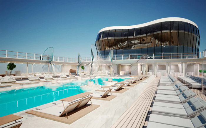 Poolbereich der "MSC Meraviglia". &copy; MSC Cruises