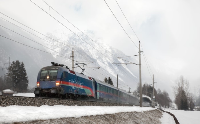 Nightjet bei Petneu in Tirol. &copy; Tirol Werbung / Pupeter Robert