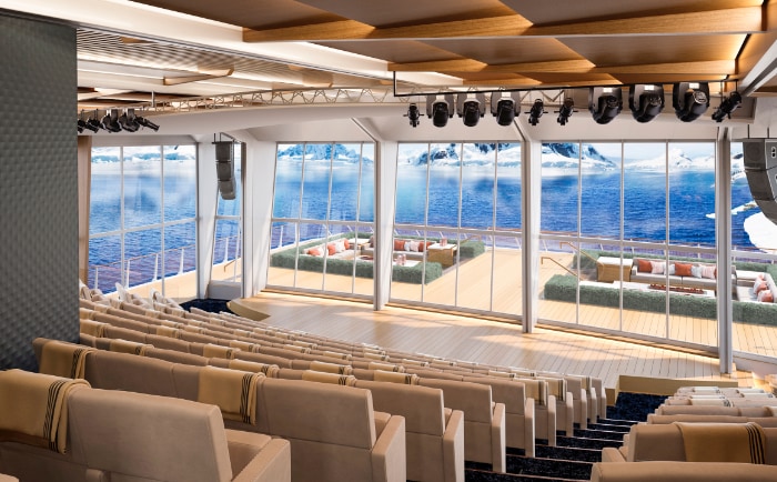 In der Aula kann man viel über die Reise lernen. &copy; Viking Cruises