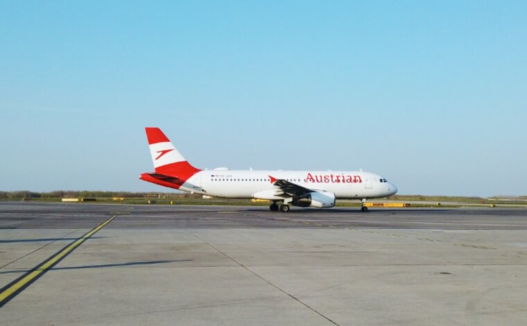 Airbus A320 in den Farben von Austrian Airlines. &copy; ReiseInsider