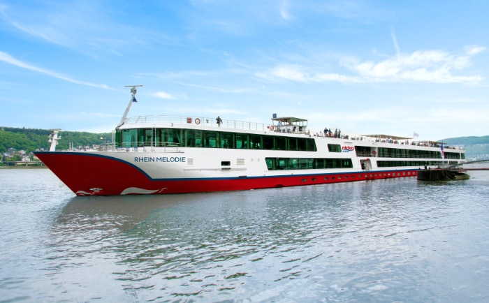 Die Rhein Melodie findet man 2025 - wenig überraschend - auf dem Rhein. &copy; nicko cruises Schiffsreisen GmbH