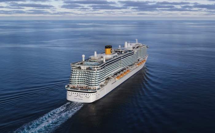 Die Costa Toscana ist das erste Schiff von Costa, das mit dem Starlink-System ausgestattet ist. &copy; Costa Cruises