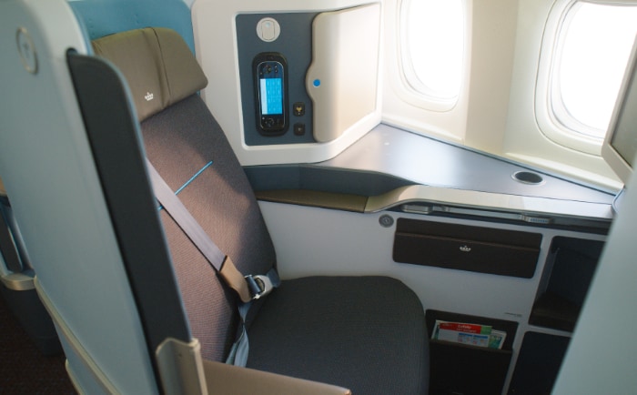 Der neue Sitz in der World Business Class. &copy; KLM