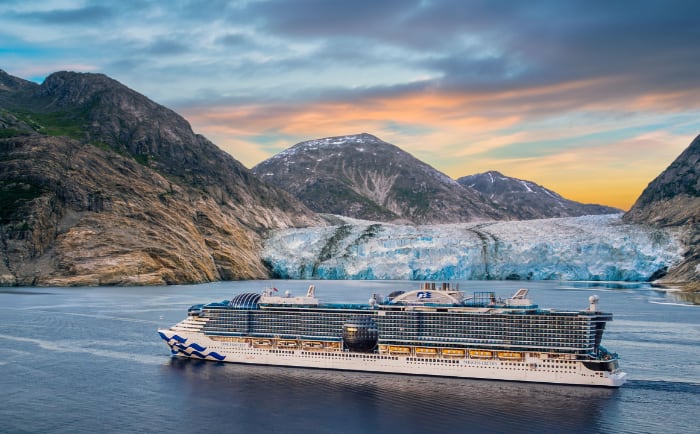 Rendering der Star Princess vor der Küste Alaskas. &copy; Princess Cruises