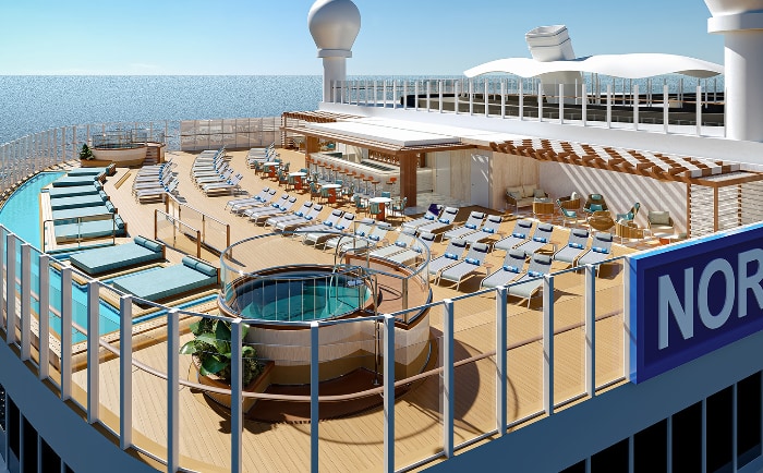 Der Spice H2O-Bereich auf der Norwegian Encore. &copy; Norwegian Cruise Line
