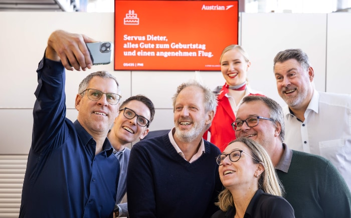 Eigenes "Branding" inklusive - privater Check in bei der AUA. &copy; Austrian Airlines / DBS