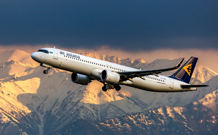 Airbus A321neo von Air Astana. &copy; Air Astana