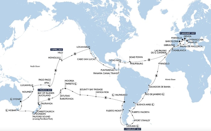 Interessante Destinationen auf der Weltreise von MSC. &copy; MSC Cruises