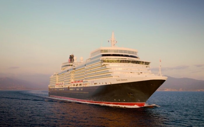 Die Queen Elizabeth hat eine Länge von 294 Metern und eine BRZ von 90.900. &copy; Cunard