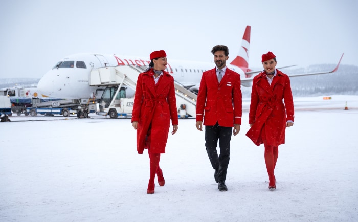 Erstlandung für den neuen AUA-Flug in Ivalo. &copy; Austrian Airlines / DBS