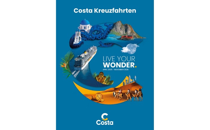 Der Costa-Katalog 2025/26. &copy; Costa Kreuzfahrten