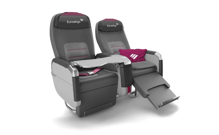 Bei Eurowings kann man es sich künftig auf dem Geven Comoda Sitz bequem machen. &copy; Eurowings