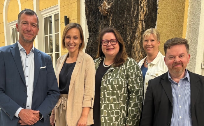 Guido Hackl, Elisabeth Zauner, Priska Glatzer, Andrea Panholzer-Nunner und Gerhard Sattler. &copy; Board of Airline Representatives in Austria