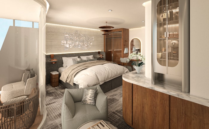 Ein Kabinentyp ist die Vista Balcony Suite. &copy; Celebrity Cruises