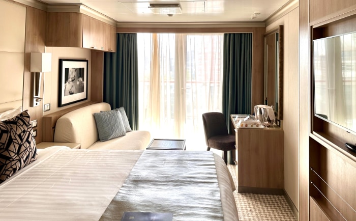 Balkonkabine an Bord der Rotterdam. © Brigitte Jafarmadar Balkonkabine an Bord der Rotterdam. © Brigitte Jafarmadar