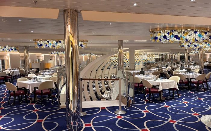 Der Dining Room am Heck des Schiffes. © Brigitte Jafarmadar Der Dining Room am Heck des Schiffes. © Brigitte Jafarmadar