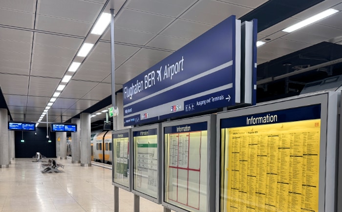 Bahnhof am Flughafen BER. © ReiseInsider Bahnhof am Flughafen BER. © ReiseInsider
