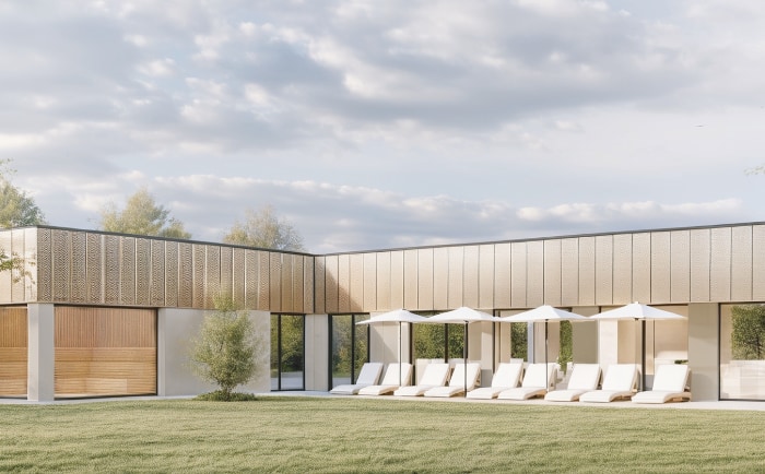 Der neue Bereich bietet unter anderem eine große Sauna und Raum zur Entspannung. &copy; Schulz Architekt ZT GmbH