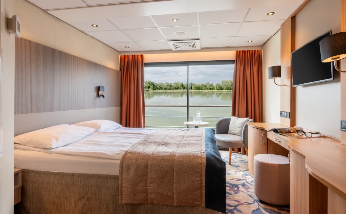 Eine Kabine der Rhein Symphonie. &copy; Nicko Cruises
