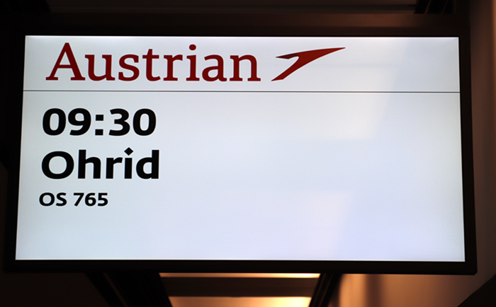 Ohrid: Neues Ziel für Austrian Airlines. &copy; Martin Dichler