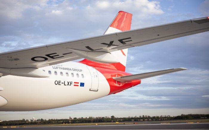 Die OE-LXF ist das erste AUA-Flugzeug mit Starlink. &copy; Austrian Airlines / Schreckensperger