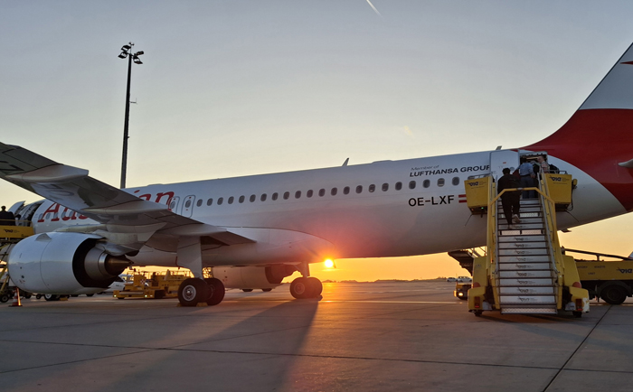 Bereits bei Sonnenaufgang ging es zum Starlink-Test in Richtung Berlin. &copy; Martin Dichler
