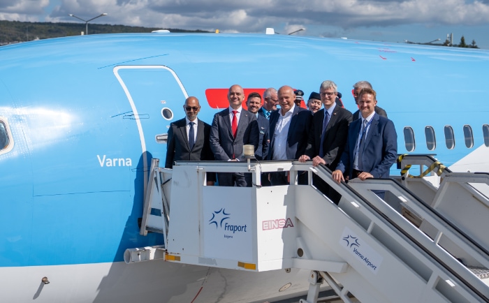 Eine TUI-Airline-Boeing wurde neulich auf den Namen "Varna" getauft. &copy; TUI