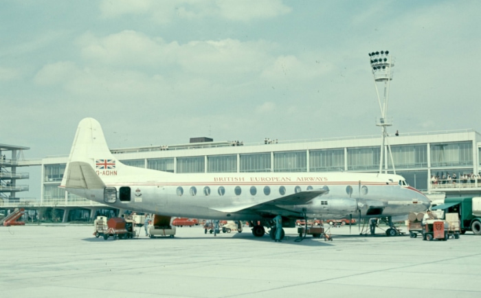 Vickers Viscount der BEA am Flughafen Wien. &copy; Flughafen Wien