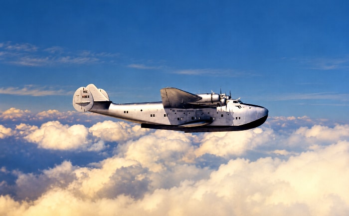 Pan Am Flugboot Boeing 314. © Public Domain / KI-optimiert Pan Am Flugboot Boeing 314. © Public Domain / KI-optimiert