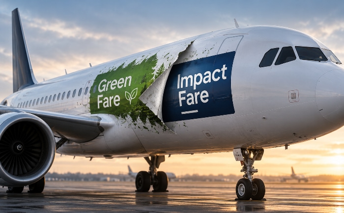 Der Green Fare wird zum Impact Fare. © KI-generierte Illustration Der Green Fare wird zum Impact Fare. © KI-generierte Illustration