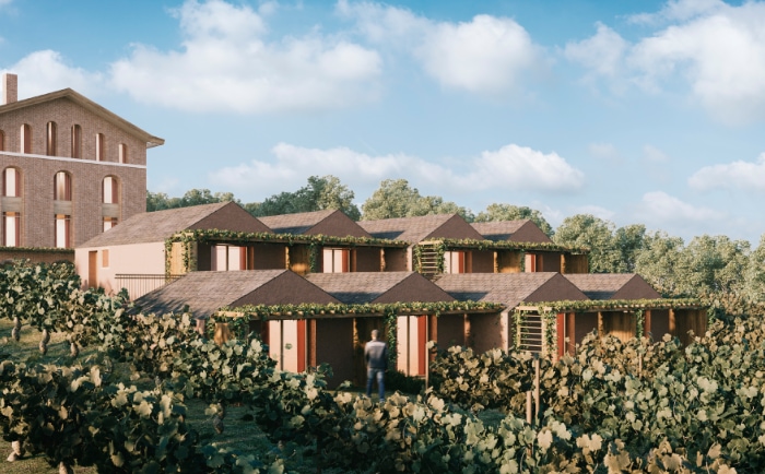 Rendering des neuen Hotels. &copy; Terra Saar Weinresort & Spa / Matthias Ruppert Bauunternehmen